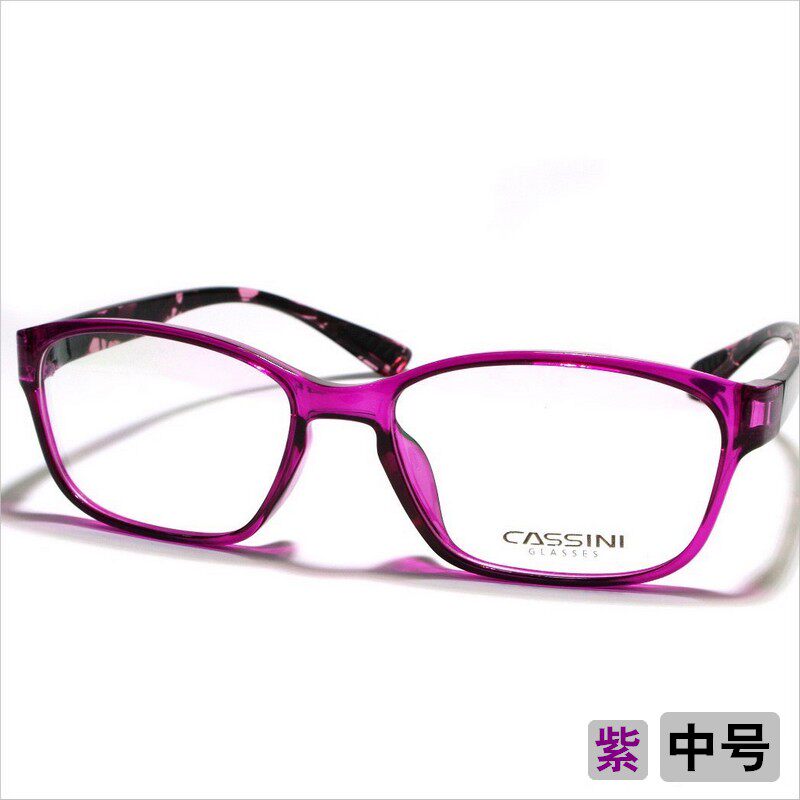 Retro fashion full-frame ultra-light TR90 myopia glasses frame medium disc middle-aged women's glasses 124-8