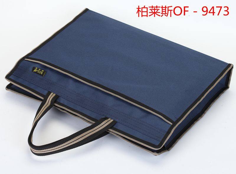 Platz 9473 Oxford Laced Bag Briefcase Blue Bilayer Canvas File Bag Unit Meeting Package Customizable