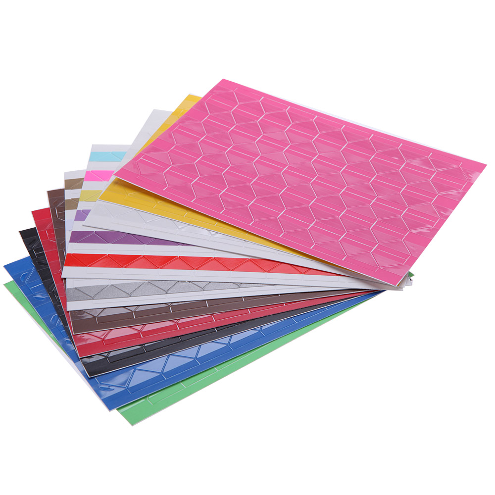 10 Sheet DIY Photo Album Scrapbook Corner Sticker PVC Colorf