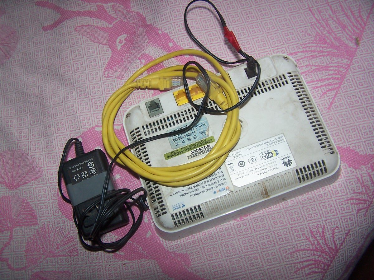 Huawei hg522c adsl wireless routing in one machine power supply network cable