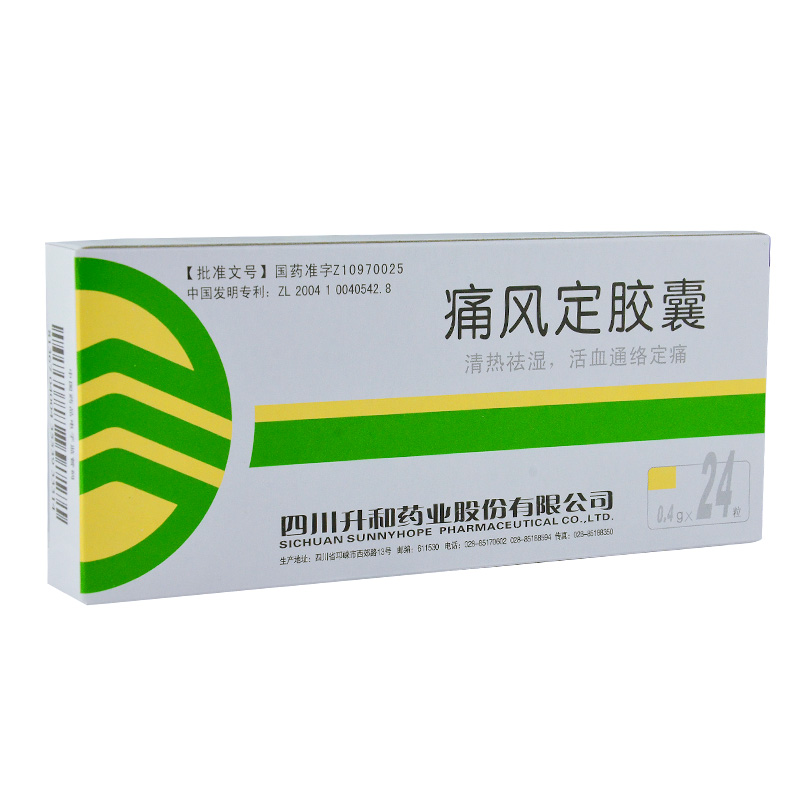 升和 痛风定胶囊 0.4g*24粒 湿热所致的关节红肿热通发热出汗口渴