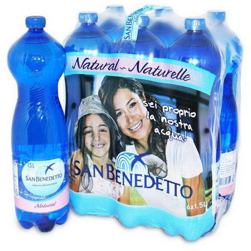 【苏宁易购】意大利SAN BENEDETTO圣碧涛天然矿泉水1.5L*6