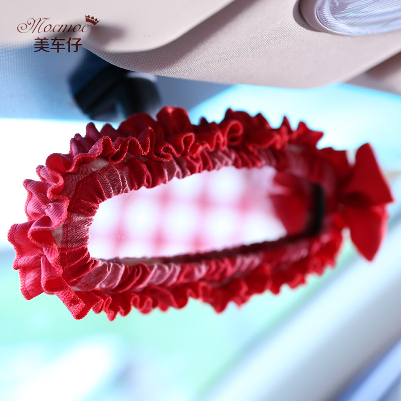 摩丝娃娃 汽车内饰车饰时尚欧式田园风格车用内饰品后视镜套