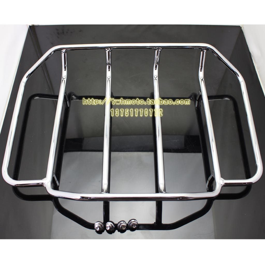 Applicable to Harley's large gliding rear shelf rear top box rear box upper rack with rear box rack plus rear box rack large luggage rack