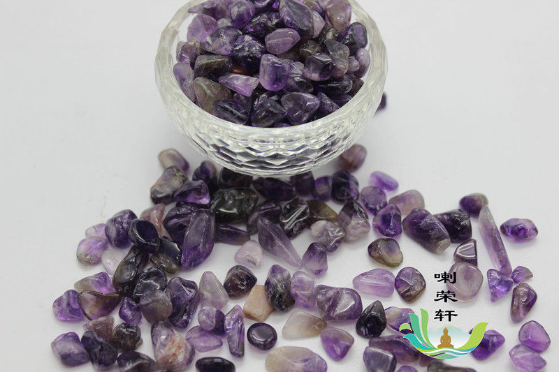Buddhist Supplies to hide for man tea jewel Seven precious stones irregular purple waterite 50 gr bag