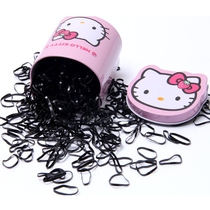 Small black rubber band free postage disposable girl tie hair rubber band fashion versatile hair rope adult child Hairband