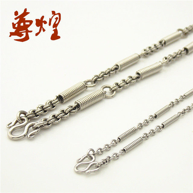 Honorable Thai Buddha Necklace Stainless Steel Flexible Bracket Chain for Men and Women Necklace Sweater Chain Flemish Shell