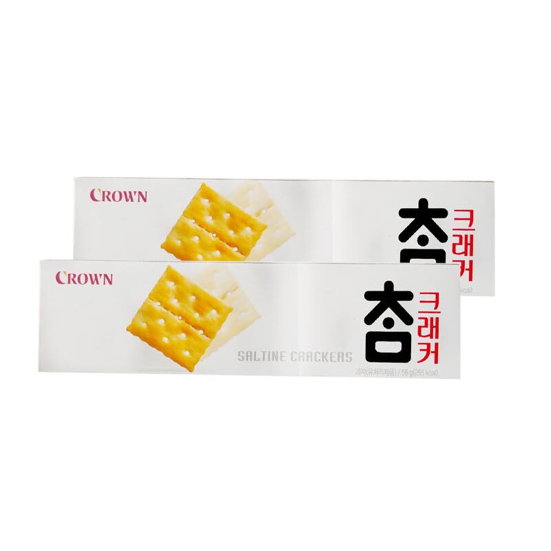 【天猫超市】韩国进口零食品 可瑞安原味小苏打可拉奥饼干 56g*2%