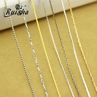 Аксессуары для ювелирных изделий Ruisha Diy Древнее стиль ювелирные аксессуары змея костяная цепь/золотая шелковая цепь золото/белая к/серебро тонкая цепь
