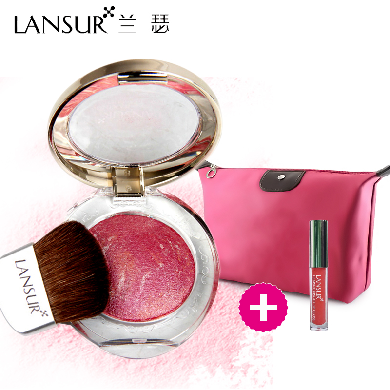 LANSUR/兰瑟正品腮红可圈可点烤粉腮红粉5g胭脂膏 修容提亮易上色