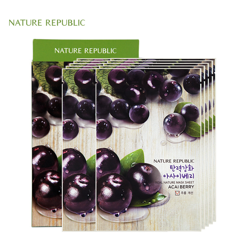 【天猫超市】Nature Republic纳益其尔精粹阿萨依浆果面膜10片/盒