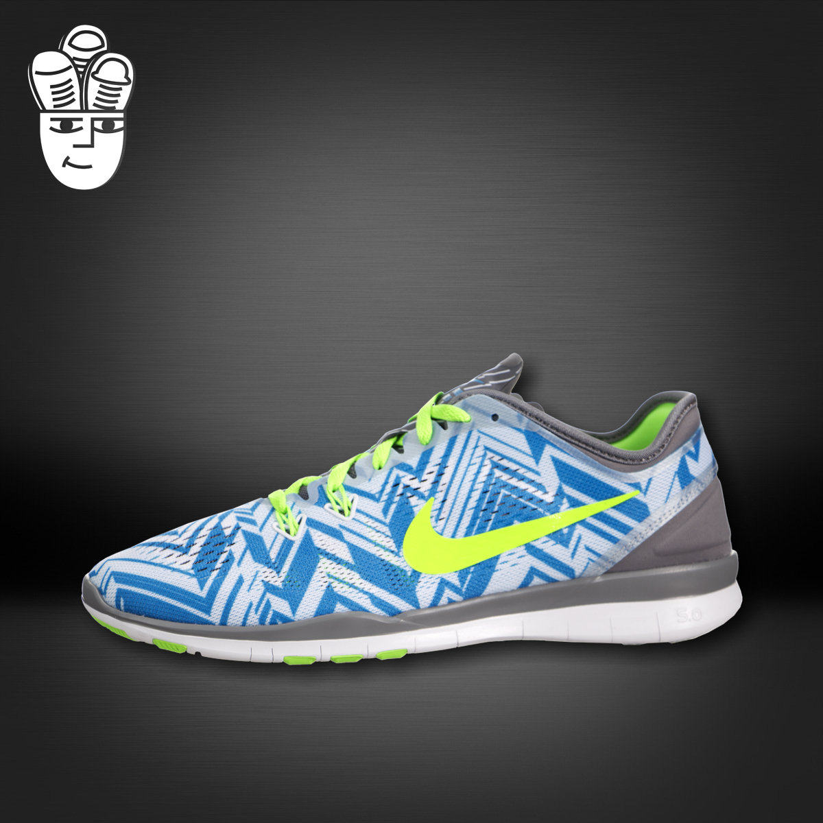 Nike Free 5.0 TR Fit 5 Print 耐克女子赤足跑鞋 几何印花休闲鞋