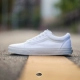 Vans Vans cũ skool cổ điển OS vải trắng giày giày nam giày nữ VN000D3HW00