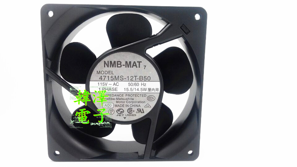 Brand new original NMB frequency converter ventilator 4715MS-12T-B50 1238 115V UPS power supply fan