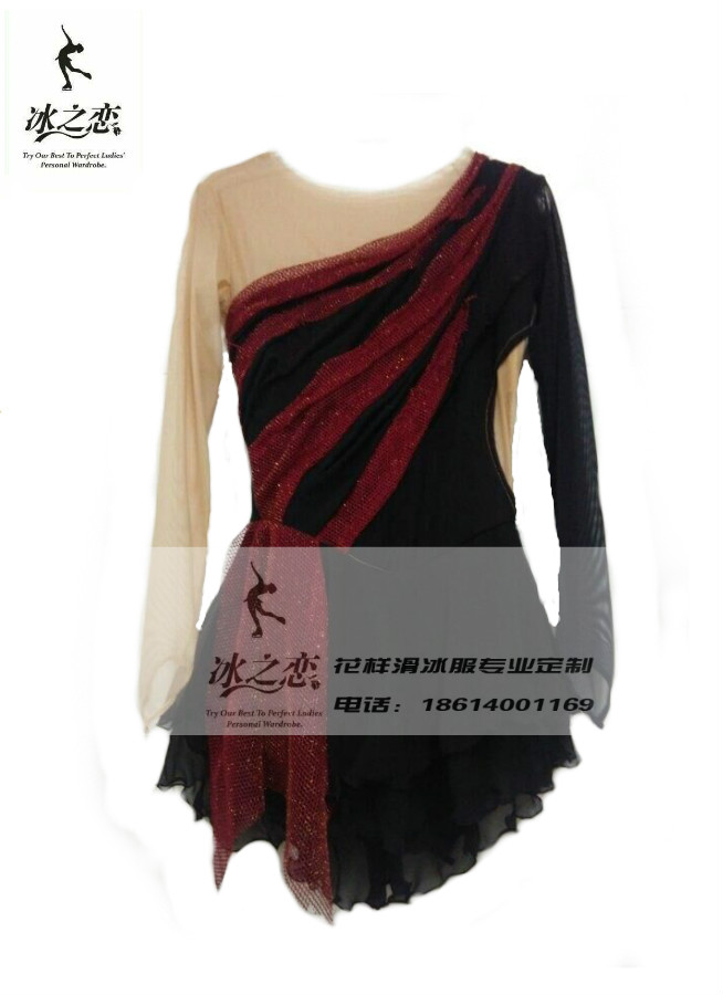 Ice Love Figure Skating Costume Performance Skirt Ice Skirt Figure Skating Competition Suit Skating Costume Skirt