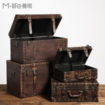 Ancient box shop clothing store window display props Shop Cafe soft decoration decoration