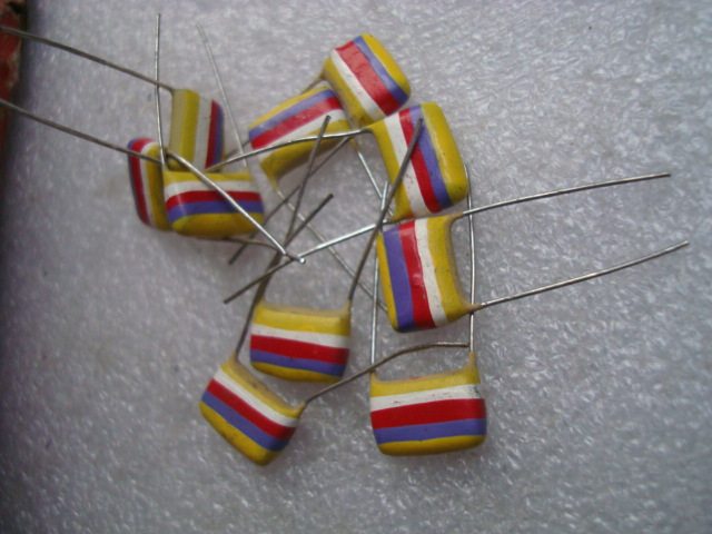 Original Loaded Early Zebra Capacitive 500V 4700Pf 4700p Antiquity Audio Bronze Footprint Capacitor