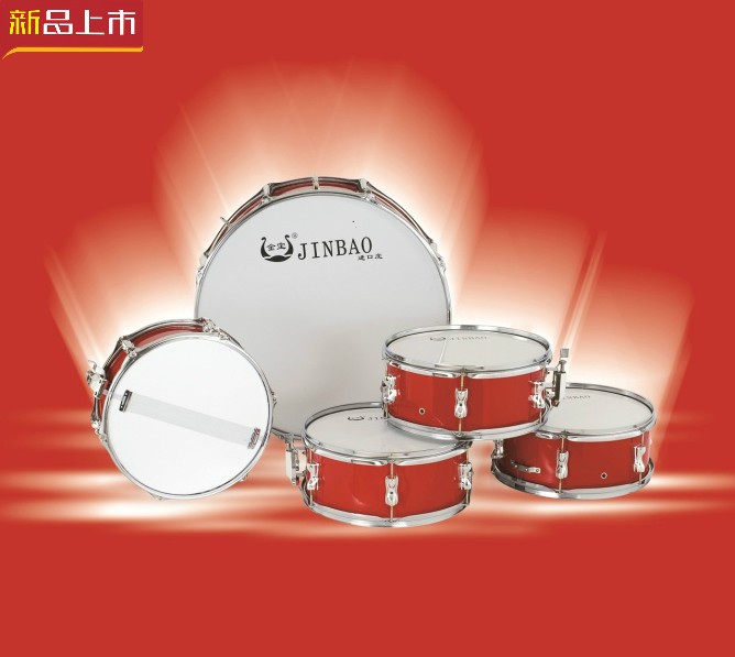 Jinbao musical instrument 22 inch big drum 1 13 inch high-grade small snare drum 4 performance drum student drum walking snare drum