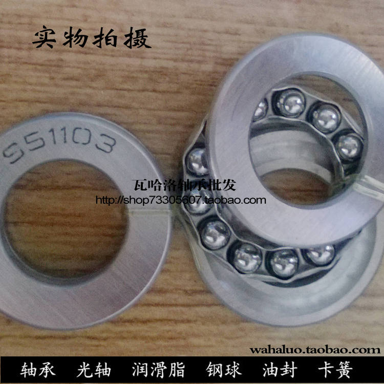 Stainless steel flat thrust ball bearing 51103 51100 51100 51205 51204 51205 51210