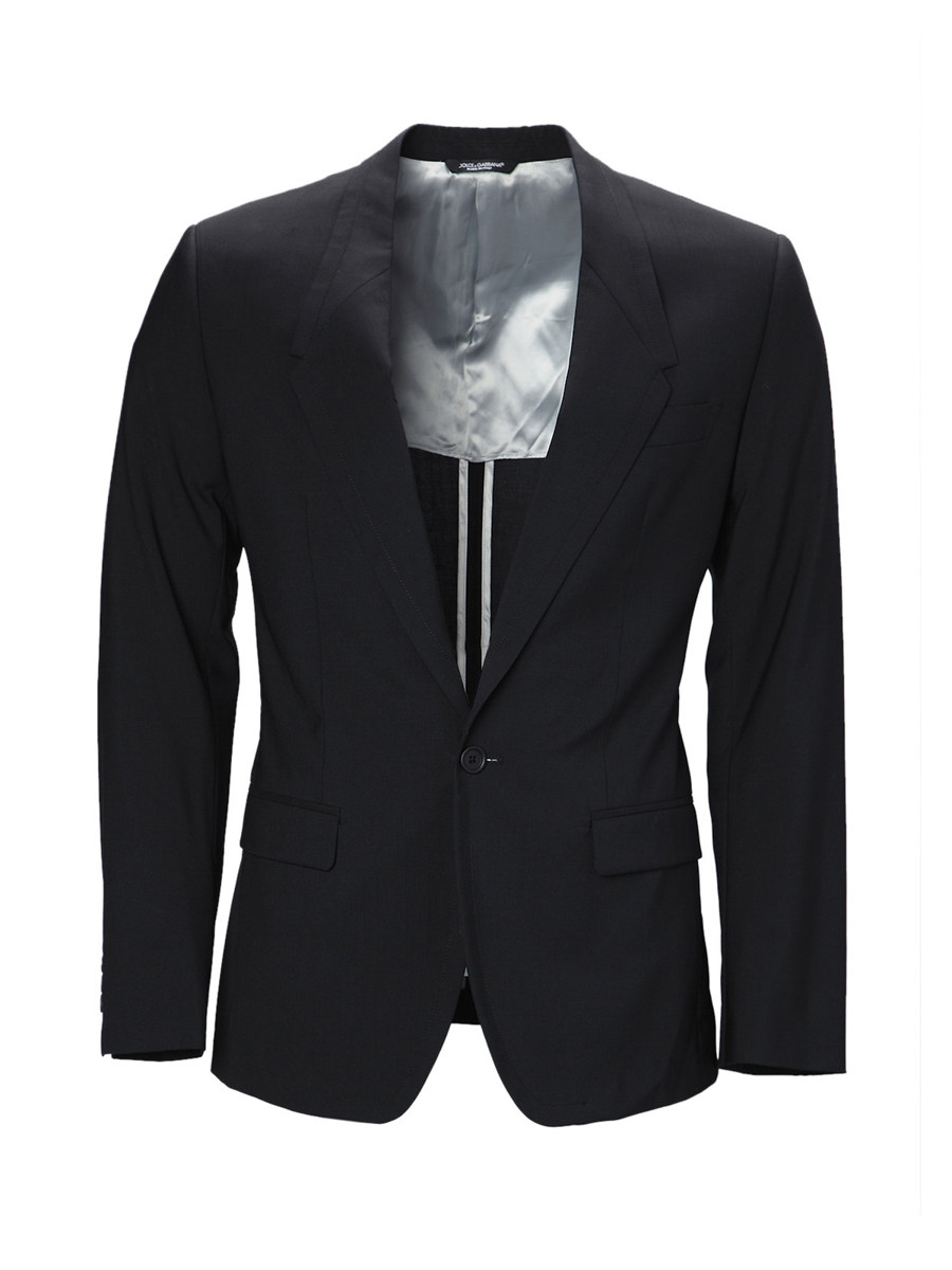Dolce&Gabbana 黑色平驳领简洁西装
