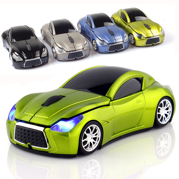 Car Wireless Mice Boys & Girls Cute Creative Silent Silent Laptop Bench Style Machine Home Power Saving