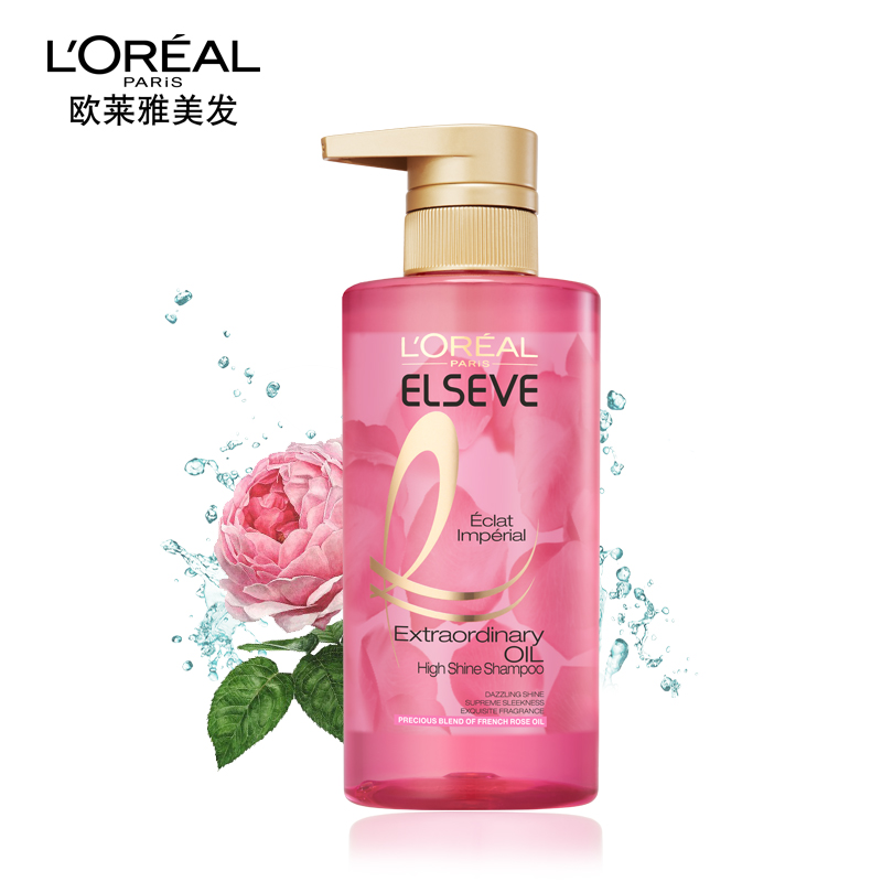 【天猫超市】L＇oreal/欧莱雅奇焕润发精油蔷薇臻耀洗发露440ml
