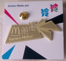London 2012 Olympic Games Badge Sponsor Badge McDonald’s Volunteer Gold Badge