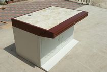 Double stone operating table the table is 1 5MM cold-rolled steel plate double monitoring station console
