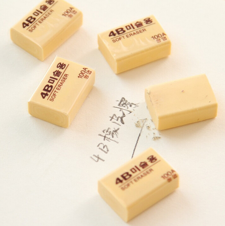 Rubber eraser 4B fine art special rubber eraser drawing rubber student stationery rubber brick 2B erase