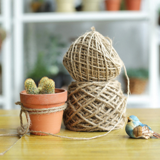 Natural hemp Sen packaging green leaf rope DIY decorative materials accessories manual accessories photo wall