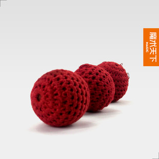 魔术天下 Красный вязание магнитная сила мяч генерал вязание мяч магнитная сила чашка специальный мяч магия реквизит