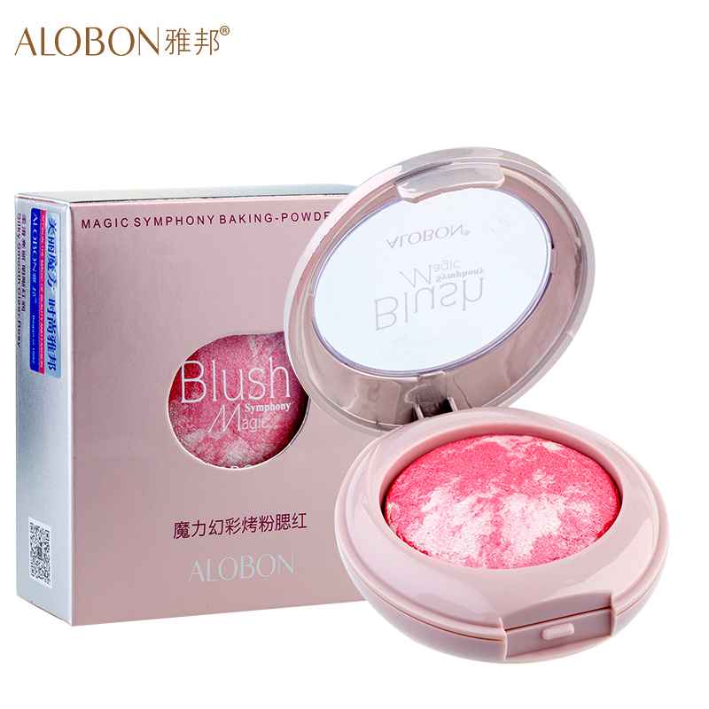 ALOBON/雅邦热销魔力幻彩烤粉腮红亲肤自然持久保湿润肤正品底妆