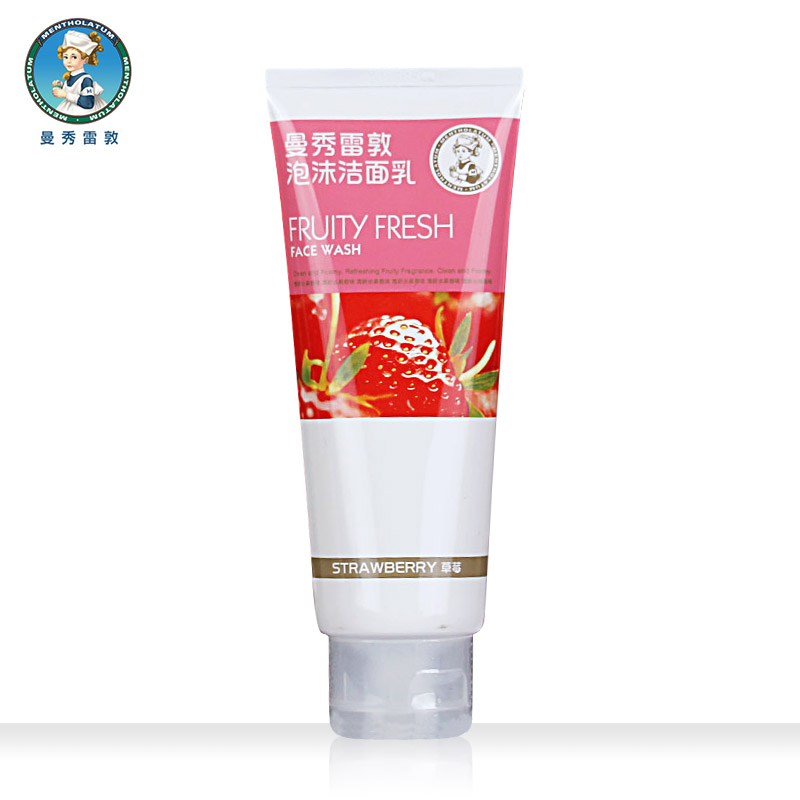 Mentholatum/曼秀雷敦泡沫洁面乳100g草莓女洗面奶深层清洁补水