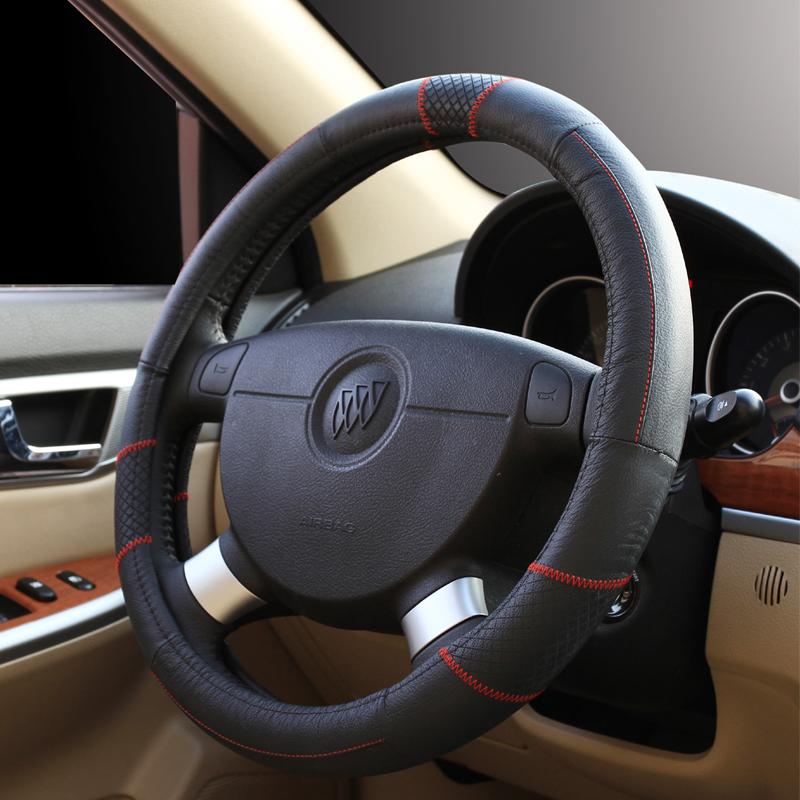 明锐2014/15/16款逸杰创行智行版真皮汽车方向盘套四季通用把套4v