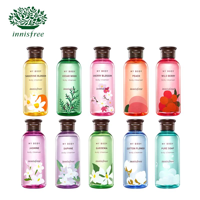 innisfree/悦诗风吟悦享美肌香氛沐浴露300ml 10款可选