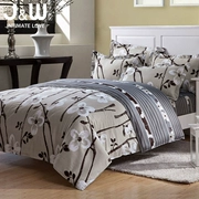 Thực sự đơn giản 100% cotton denim bông quilt 150 180x220 200x230 220x240 giường - Bộ đồ giường bốn mảnh