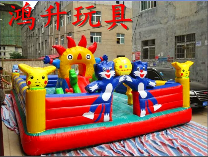Inflatable inflatable castle, trampoline, toy, soft heel