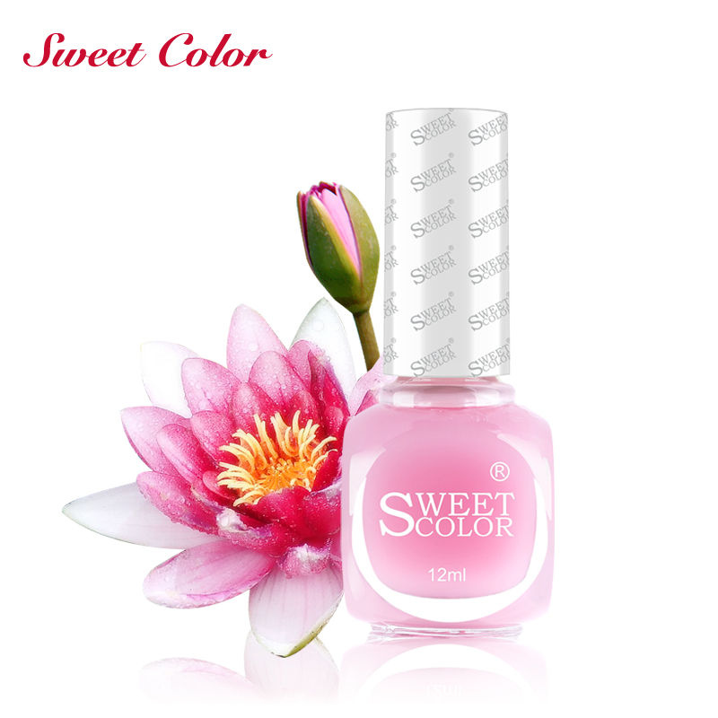 Sweet Color红睡莲底油 修护滋润护理油 透明无毒指甲油 12ML