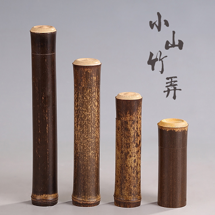 Purple Bamboo Tea Leaves Jar Tea Cylinder Portable Sealed Tea Leaves Jar Travel Mini Tea Leaf Jars Bamboo and tea casks