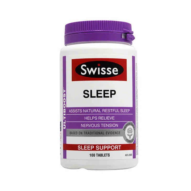 澳大利亚原装进口swisse植物精华睡眠片改善睡眠美白皮肤100片