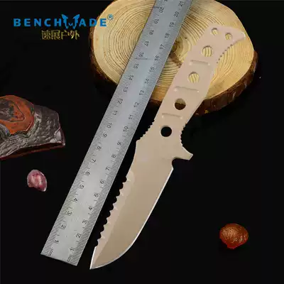 American butterfly imported 375 outdoor tactical high hardness self-defense straight knife defense portable EDC military fan Red Sea