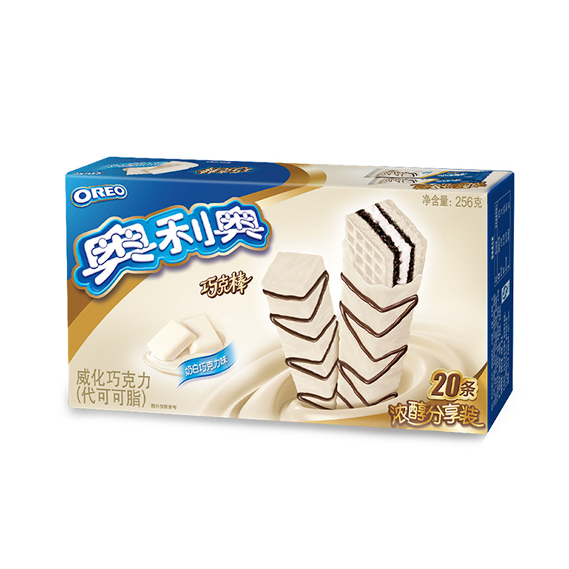 【天猫超市】亿滋 奥利奥威化饼干巧克棒奶白巧克力味256g20条