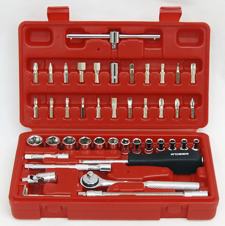 Flying deer RDEER 46 pieces 6 3MM metric sleeve set (CR-V) RTH-46 ratchy motor repair tools