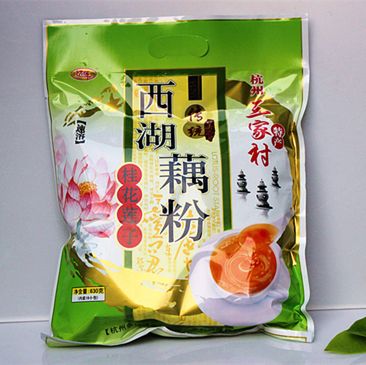 Hangzhou specialty lotus root powder West Lake lotus root powder osmanthus lotus seed lotus root powder specialty lotus root powder Yi lotus root powder 630G18 packets