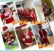 Trang phục Giáng sinh cho trẻ em Trang phục cho trẻ em gái Hiển thị bé trai Trang phục cho trẻ em Quần áo ông già Noel