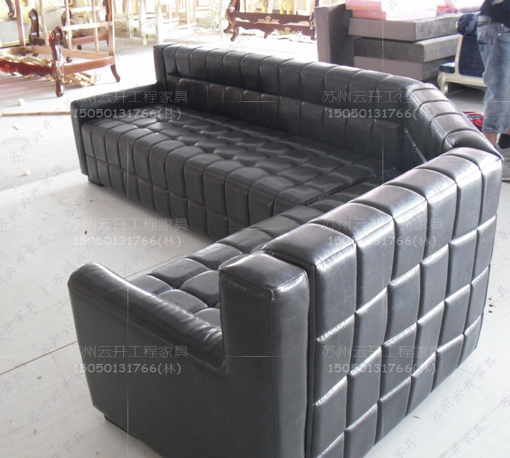 Custom Leather Art Ktv Bar Nightclub Nightclub Café Fire Pot Shop West Restaurant Bag Compartment Sofa Corner Composition