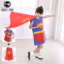 Ngày của trẻ em Quần áo trẻ em Quần áo màu xanh lá cây Trình diễn thời trang Trang phục Làm bằng tay Superman Mẫu giáo Nuôi dạy con cái Hiển thị trang phục động vật biển cho bé yêu