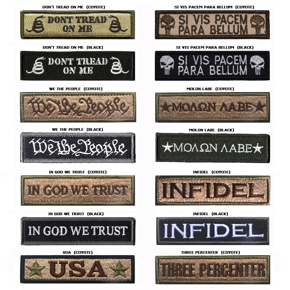 Armor embroidered magic sticker chapter English strip chest chapter Medick style Punisher Morale Arm Badge Repair