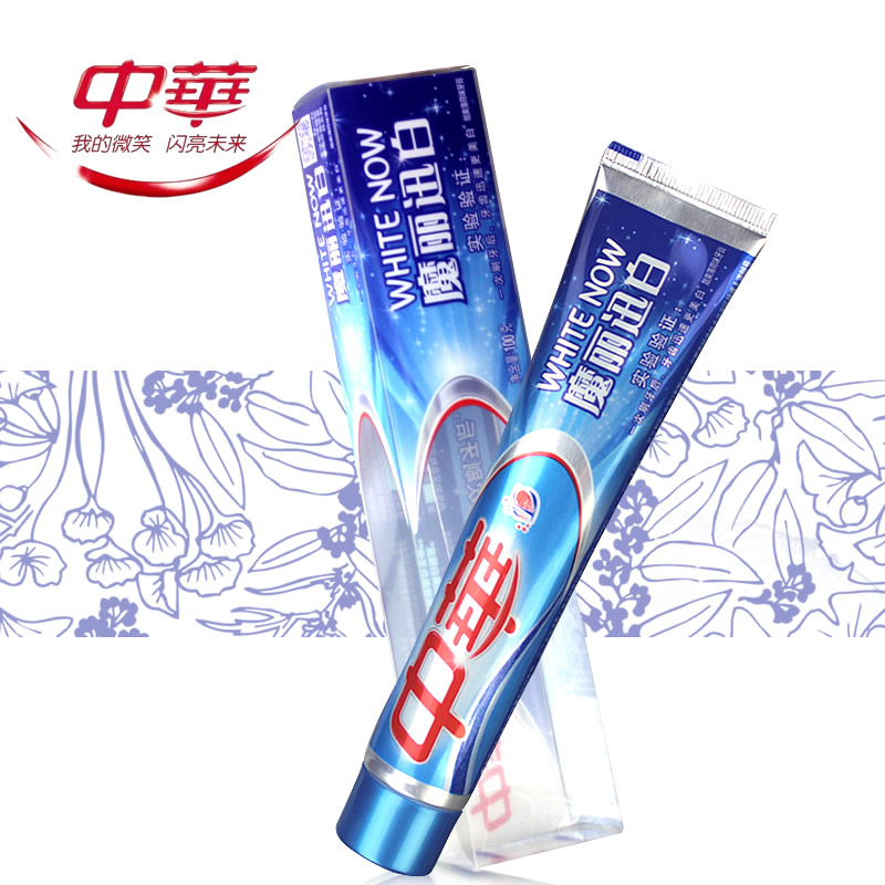 中华牙膏魔丽迅白酷爽薄荷味牙膏100g 清新去口臭防蛀美白牙齿