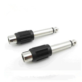 Lotus to 6 5 audio converter AV to 6 5 head big two-core mixer quick adapter